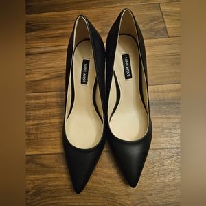 Nine West Cara Dress Pumps. Black. Block heels. Size 7.5